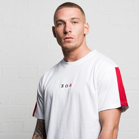 White Split EMB T-shirt